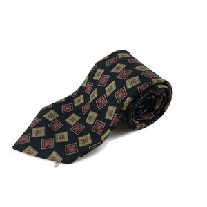 Robert Talbot Mens Tie, Black Tan